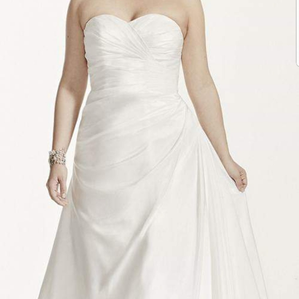 Custom Tafetta A-Line Wedding Dress